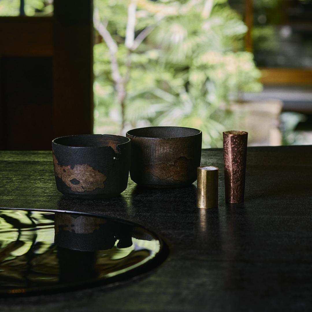 Shimoo Design × 竹俣勇壱 × 茶房 居雨 茶会「古美、暗美」